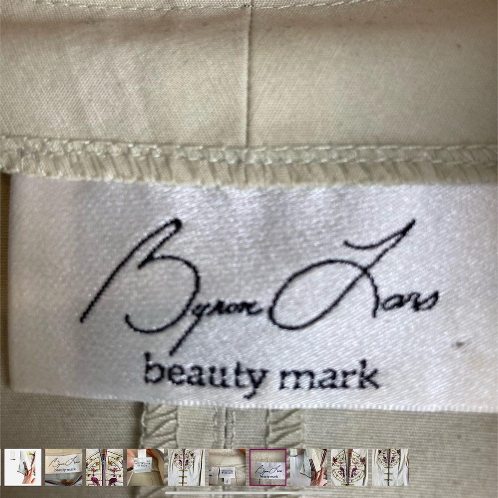 Elegant Cream Embroidered Jacket - Picture 4 of 7